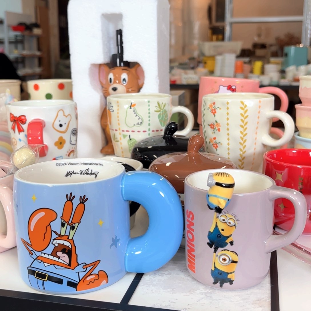 陶瓷蟹老板小黄人水杯