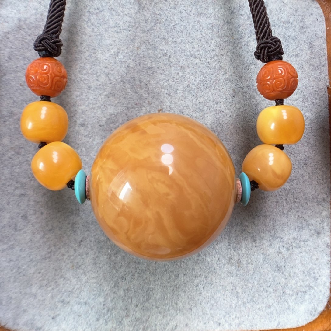 蜜蜡项链未镶嵌蜜蜡锁骨