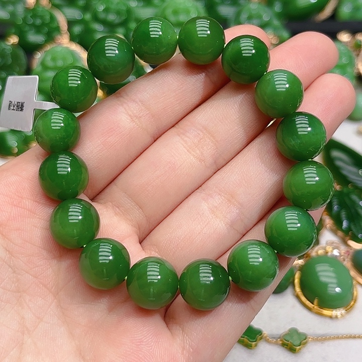 和田玉（碧玉）手串未镶嵌