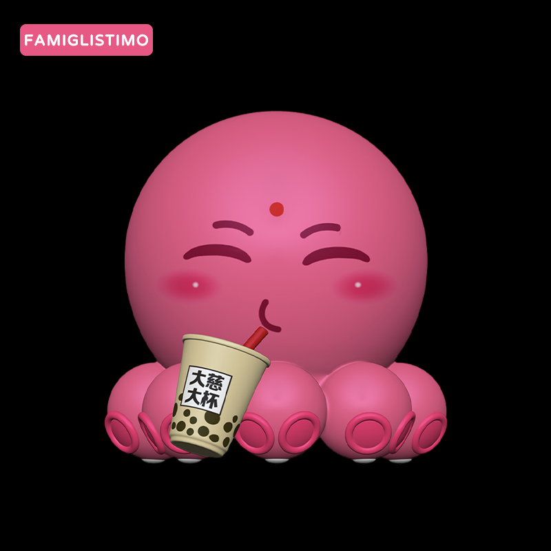 章鱼小桃潮玩手办放下系列生活