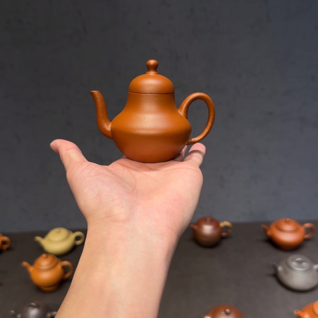 大***牙茶壶紫砂思婷 生砂朱泥 120cc