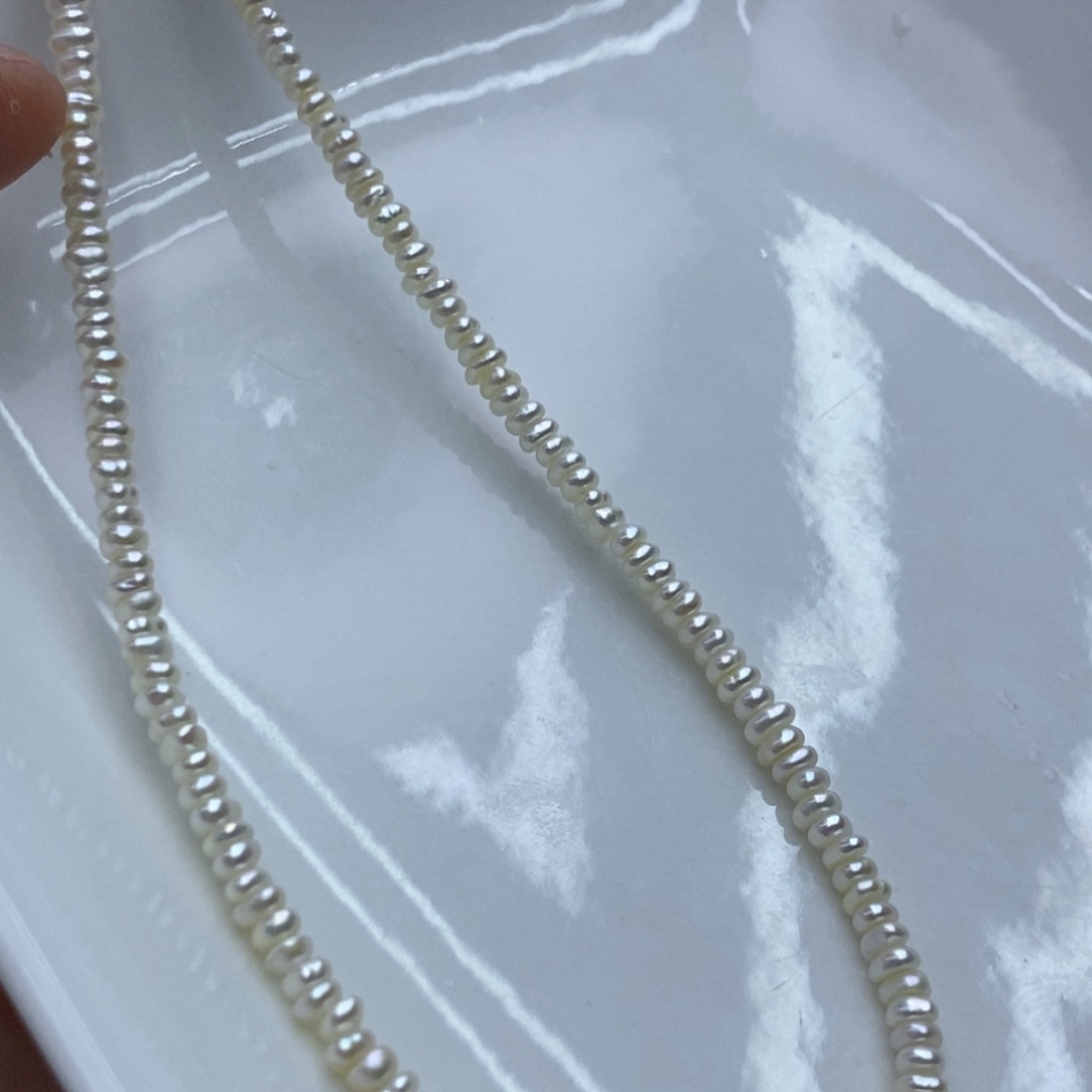 淡水珍珠颈饰银S925镶嵌