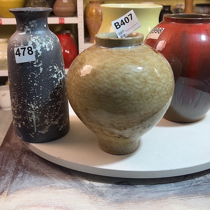 O***e白泥花瓶摆件摆件。407