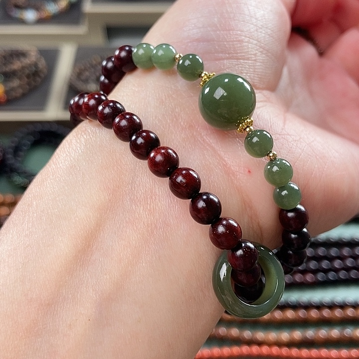 檀香紫檀（小叶紫檀）手串未镶嵌