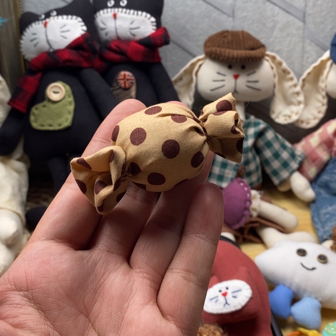 亚麻棉糖果发绳的