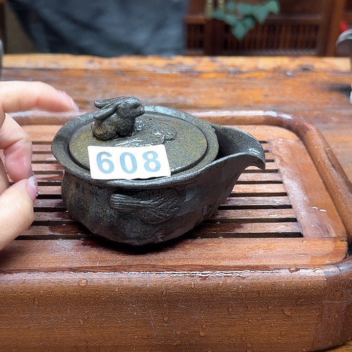 纯手工制作粗陶茶具