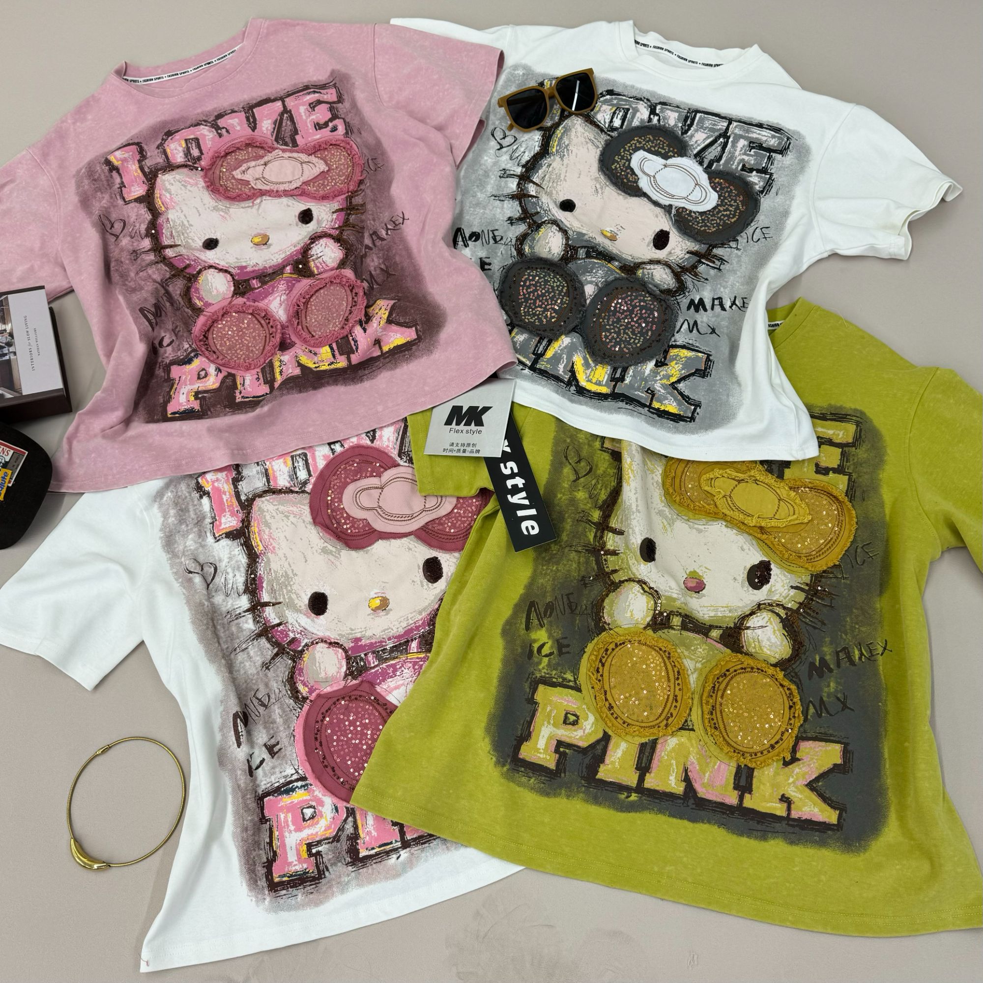2025重工新款KT卡通T恤102