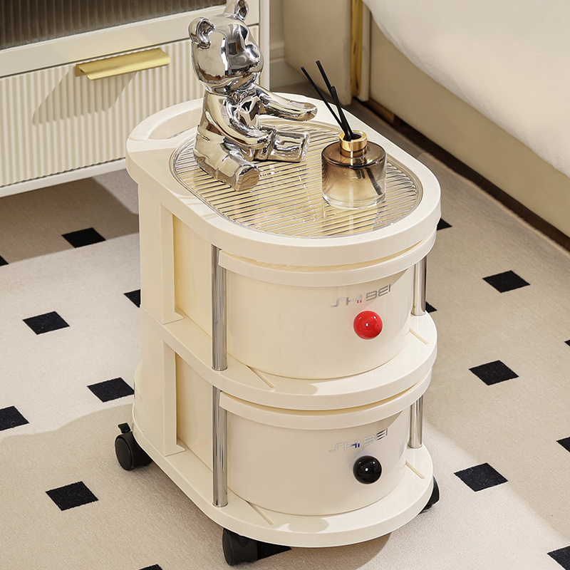 雅纳小推车收纳箱家用收纳盒收纳柜儿童收纳玩具收纳柜环保加厚