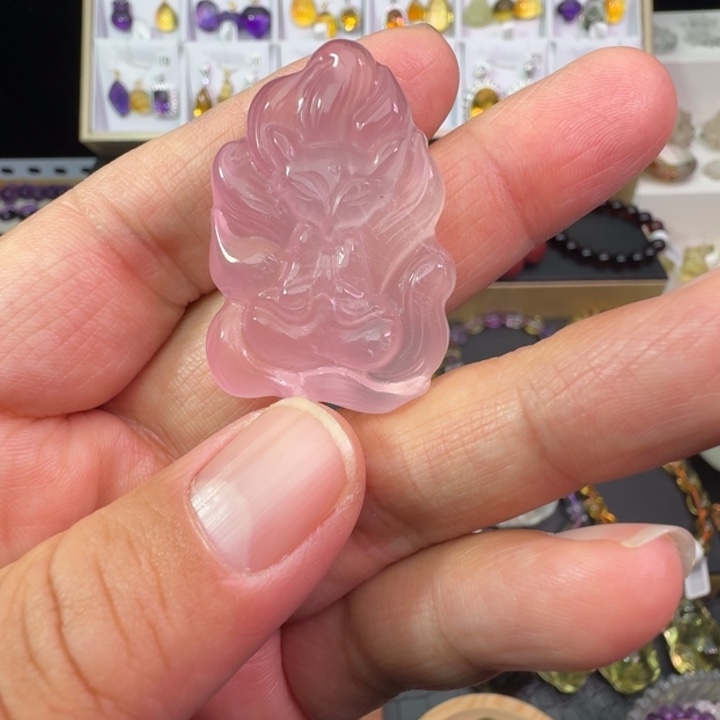 水晶颈饰未镶嵌吊坠