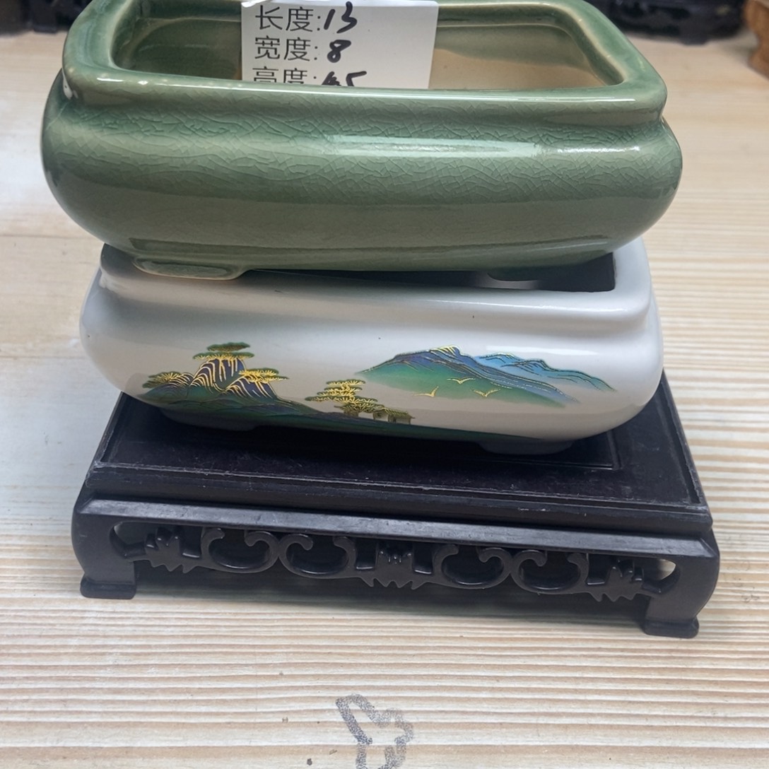 瓷片陶瓷花盆陶瓷艺术