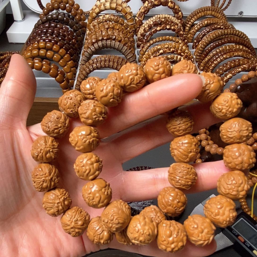 菩提手串/手链菩提猴头雕刻手串15