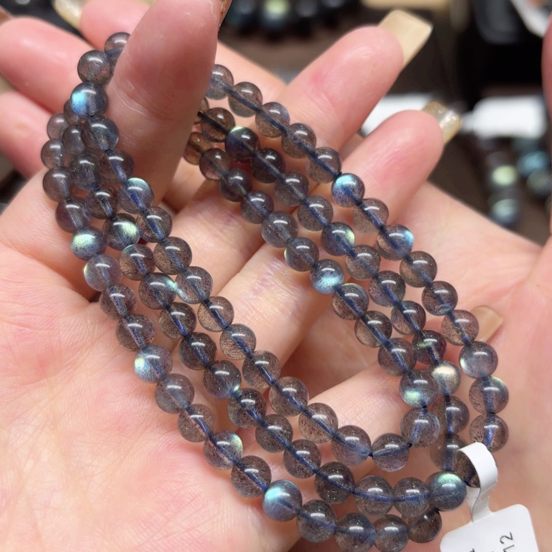 未镶嵌手链长石5.6mm左右