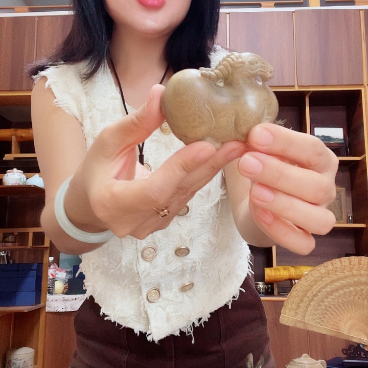 卷***机金丝楠金丝楠木小叶桢楠手把件
