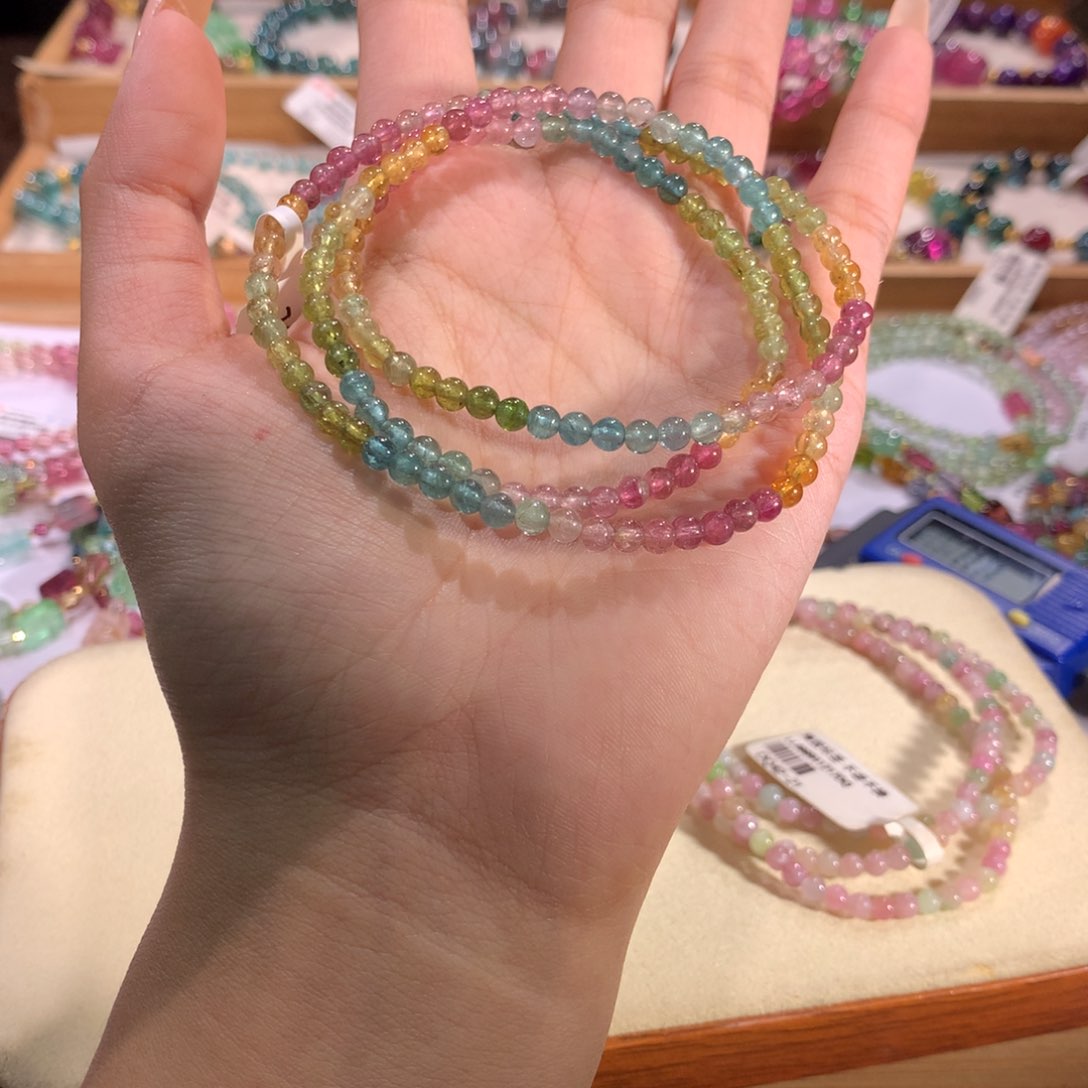 手链未镶嵌碧玺多样性发货其一