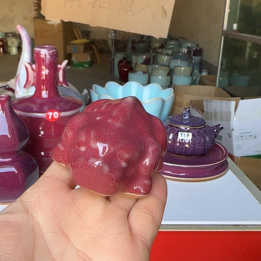 陶摆件郑家钧瓷摆件微瑕