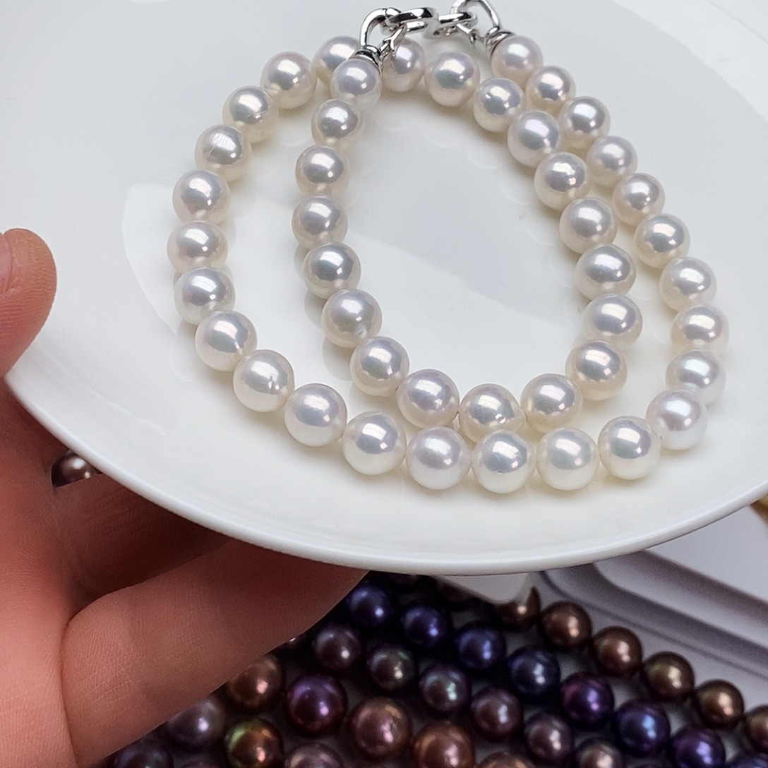 颈饰合金淡水珍珠