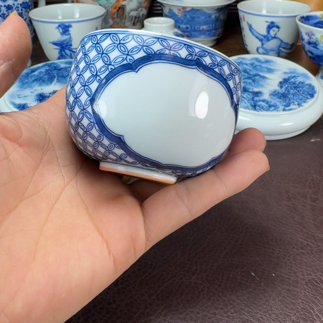 顺***大瓷片当代景德镇陶瓷手绘茶具