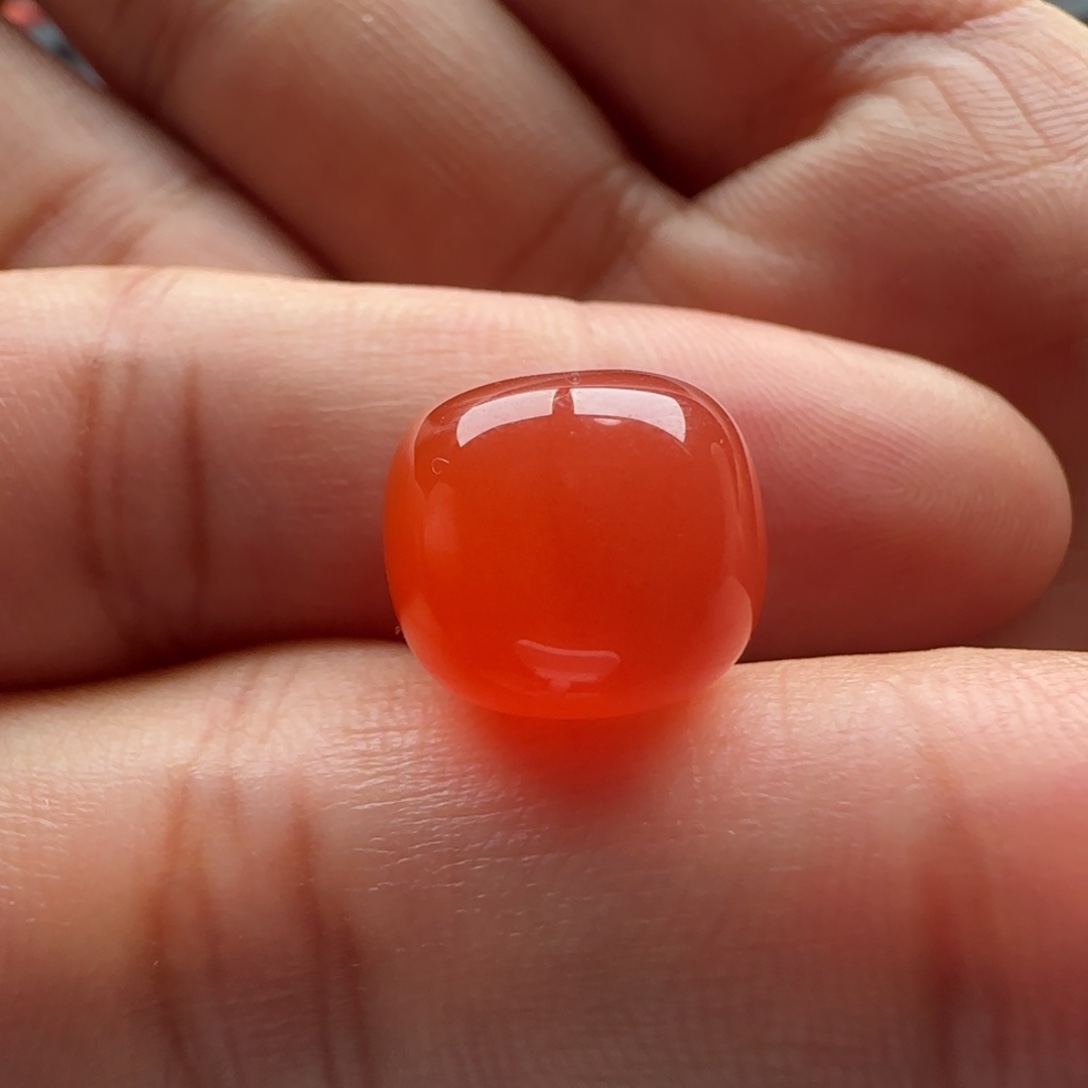 南红玛瑙未镶嵌老型12.1×10.6白纹