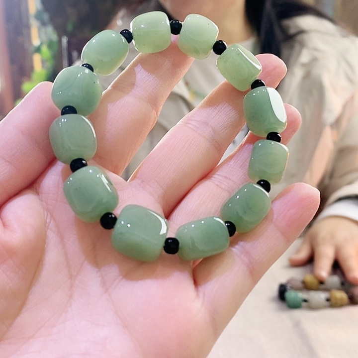 密玉（石英质玉）手链未镶嵌