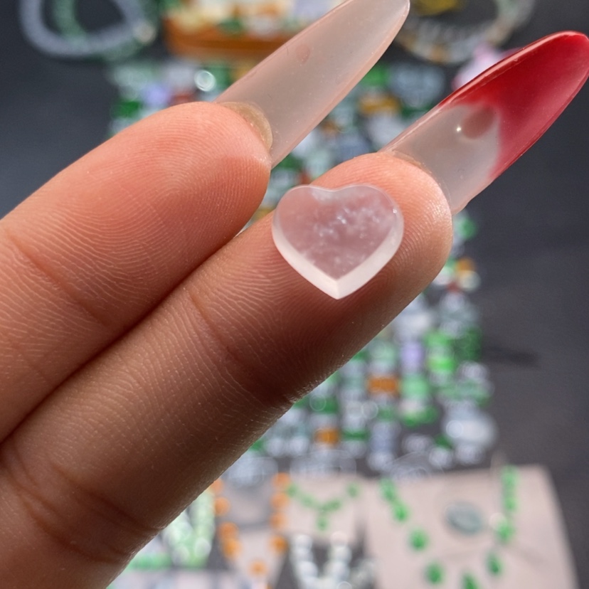 【闪购商品】翡翠挂件未镶嵌爱心