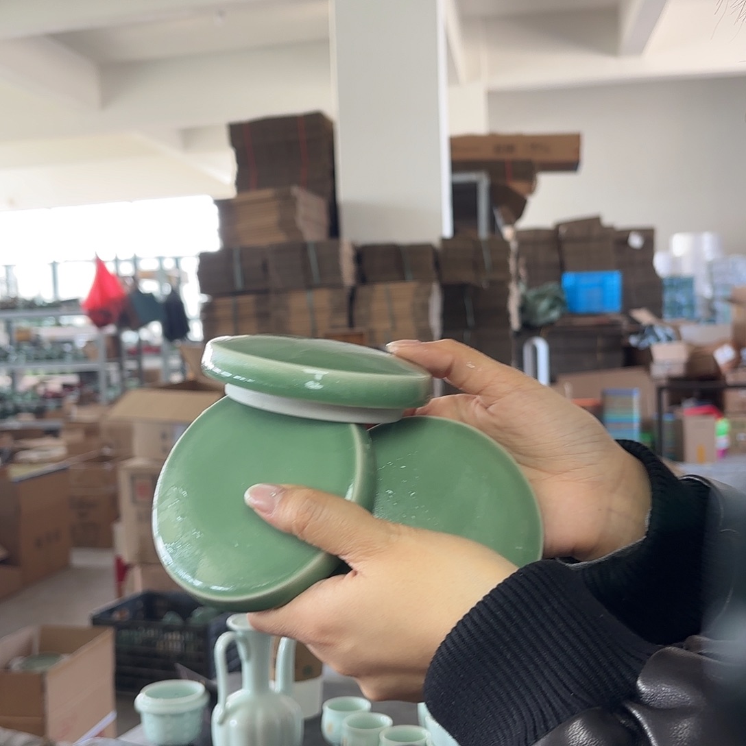 龙泉云间青瓷小米茶器