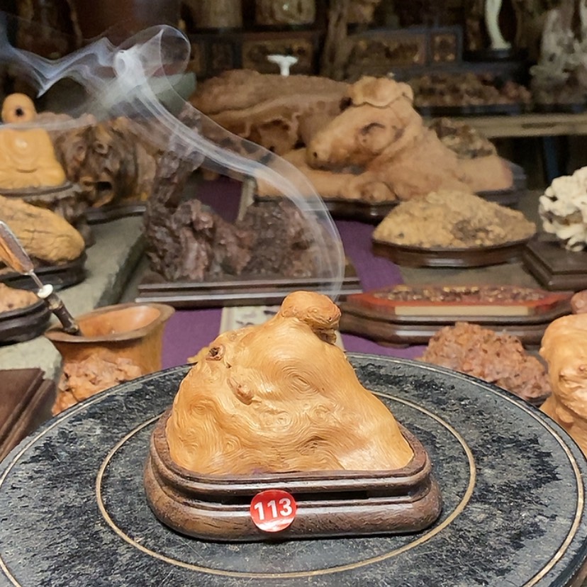 【闪购商品】113号荔枝木香炉工艺