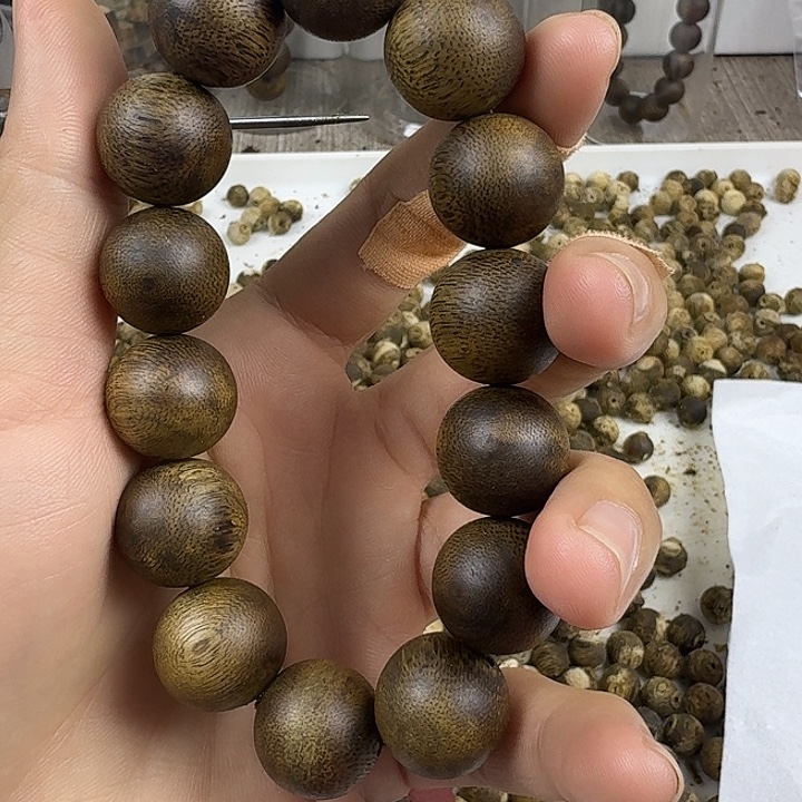 遗***！沉香手串棋楠沉香手串1.7规格20克多样性发＿