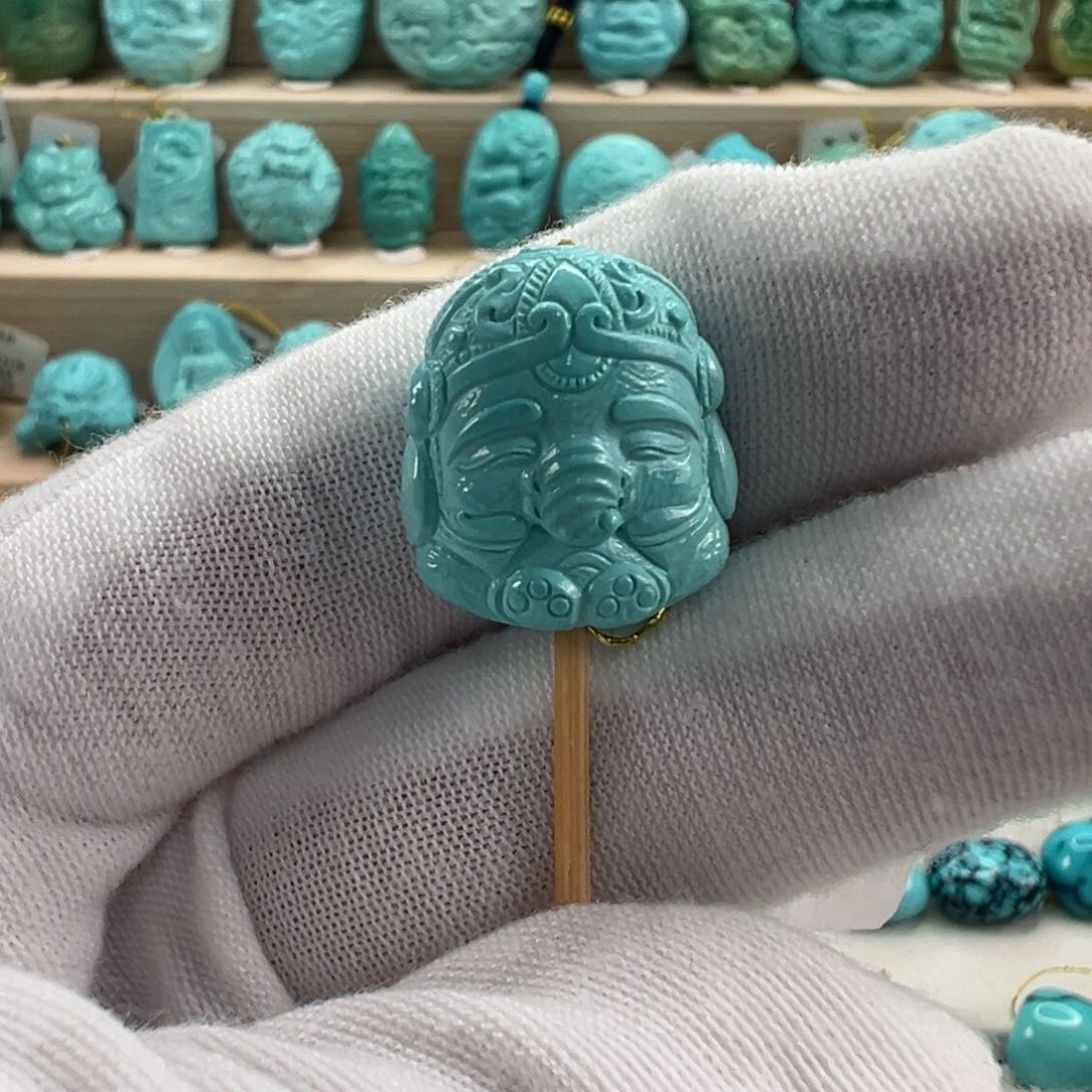 未镶嵌绿松石象公主16.4mm