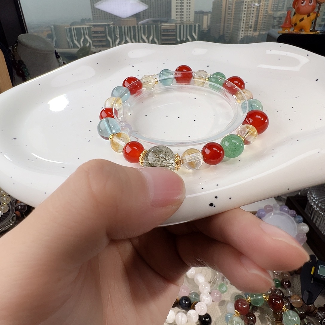 l***）手链未镶嵌水晶圣诞快乐    