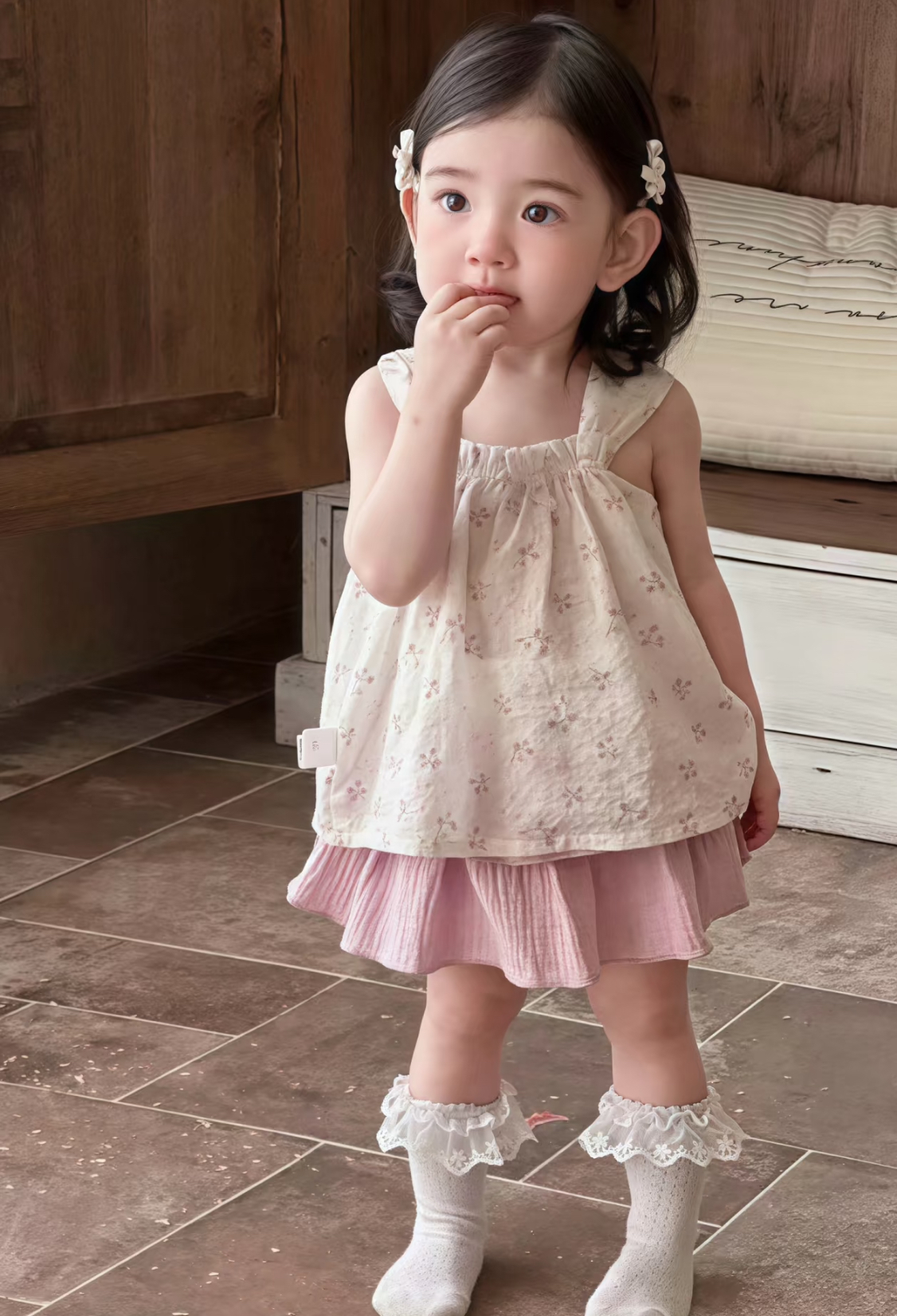 小熊巴木温变羊绒蚕丝连体衣