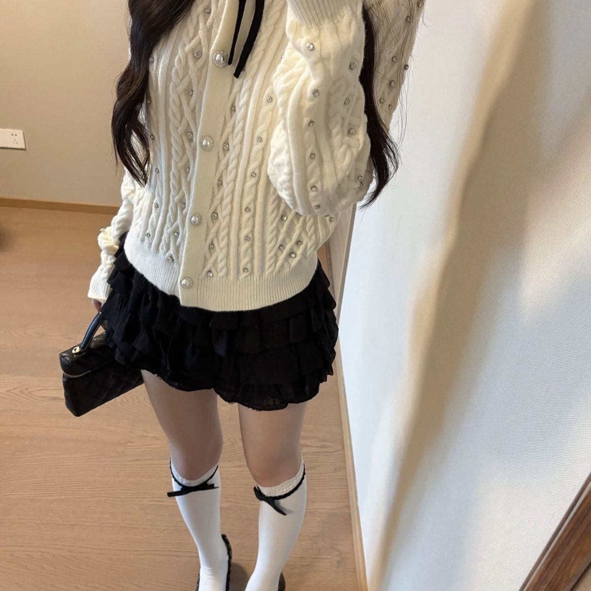 纯欲千金辣妹上衣 纯欲名媛套装（扣号）