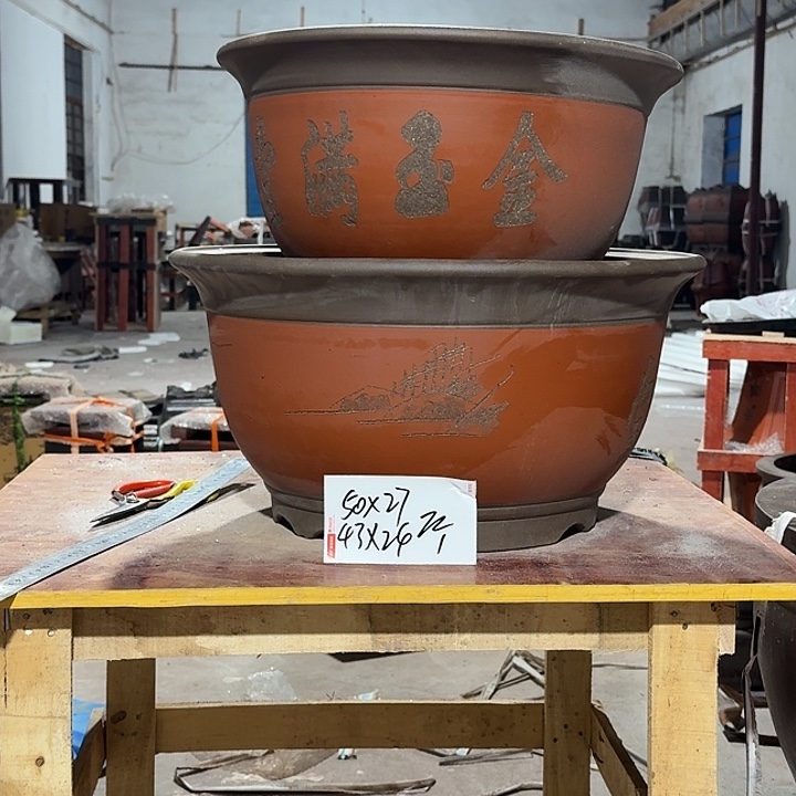 紫砂花盆紫砂花盆