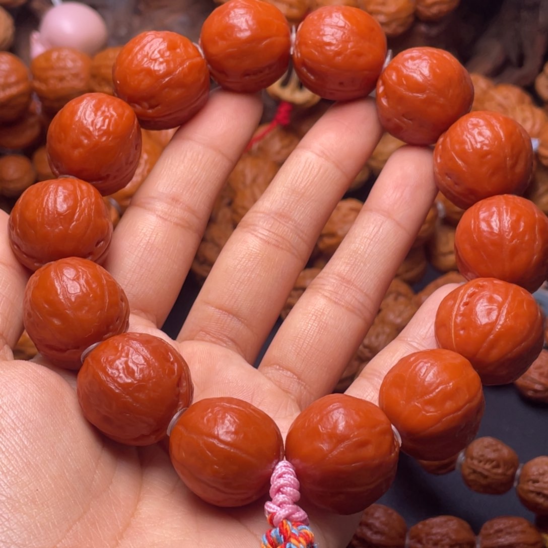 文玩核桃吊坠若*柿子