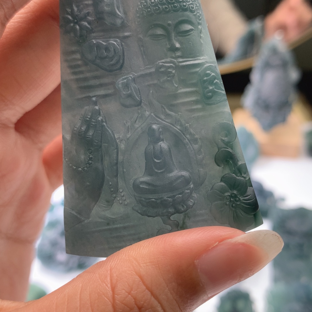 定制翡翠未镶嵌毛货不退不换