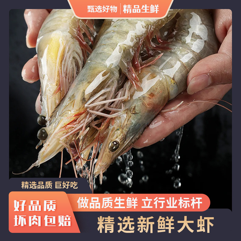 2025年当季 A级新海虾 特大号规格]到手5斤 顺丰冷链 盐冻