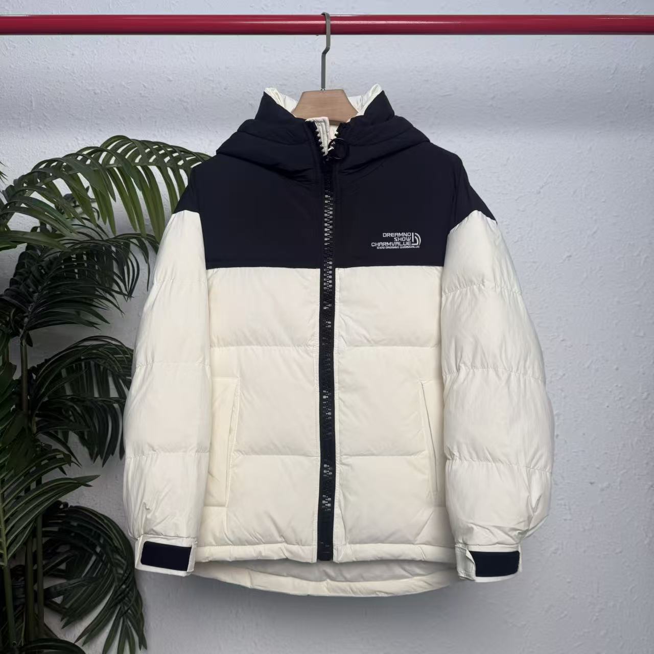 「品牌撤柜」2025冬季爆款拼接潮流百搭立领加厚保暖防寒外套-608