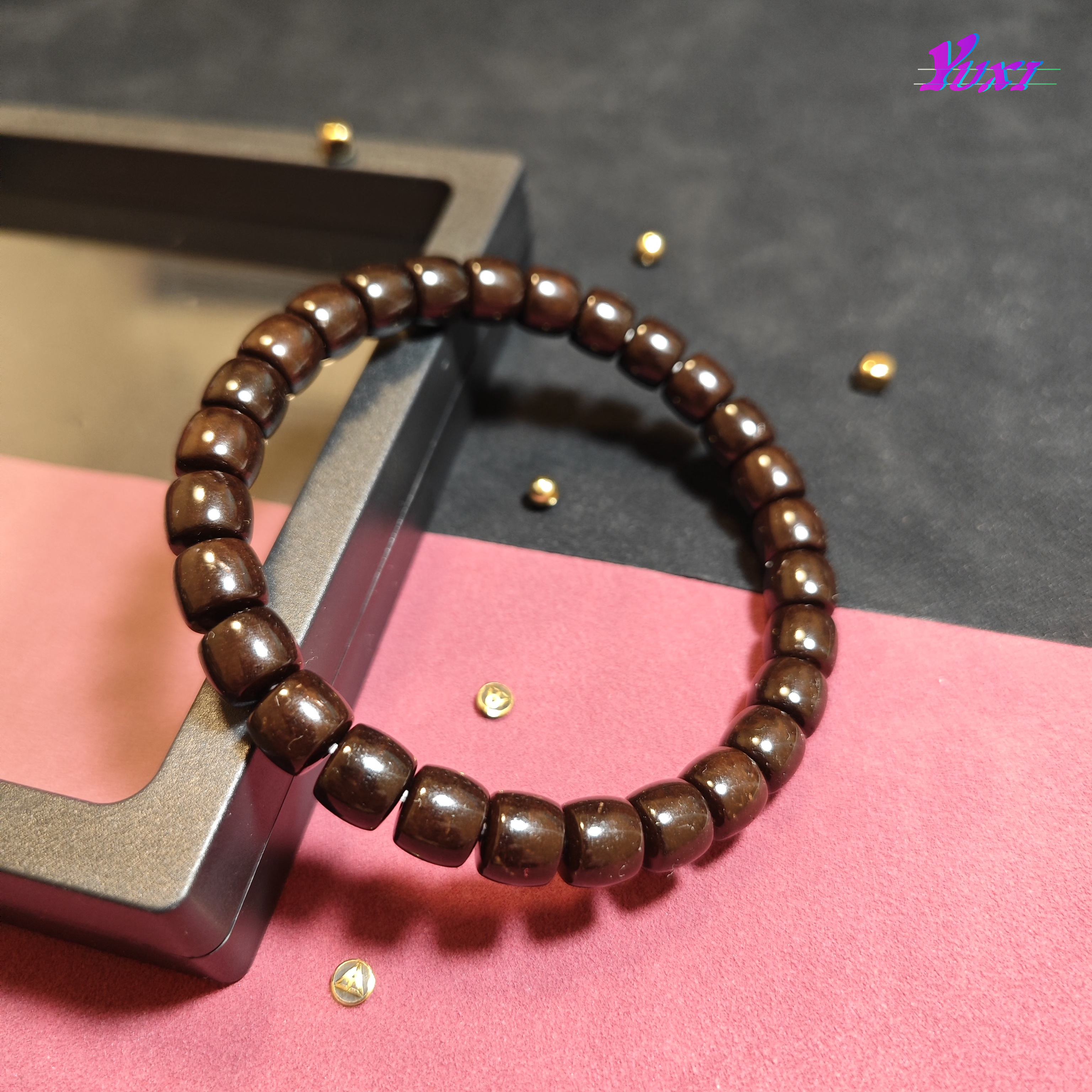 印尼椰蒂原生态手工【直切】8*7MM手串