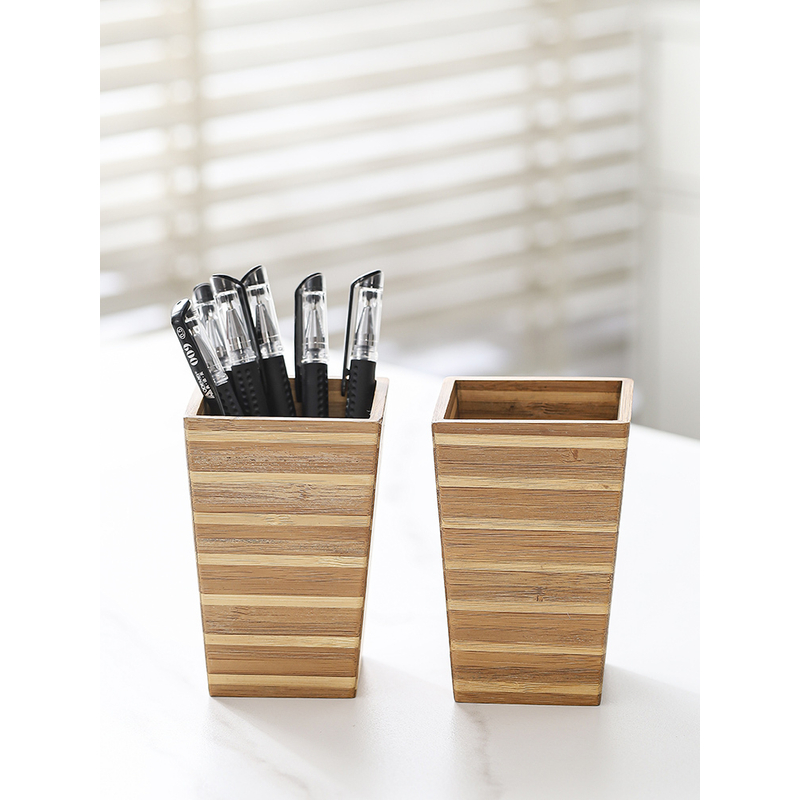 竹制锥形笔筒 7.3*11（nz06）