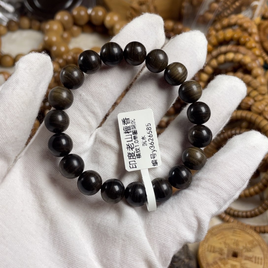 ****鸣手串/手链檀香木/老山檀香1.0横纹阴沉沉水
