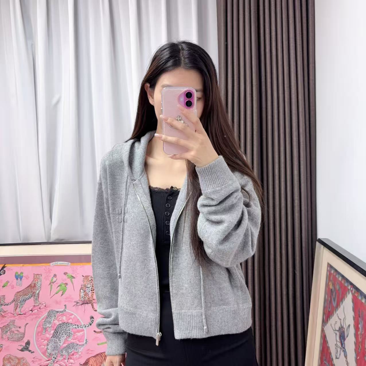 95新 MIU MIU/缪缪 麦殿/羊毛针织衫40码/251107LYSLZ01