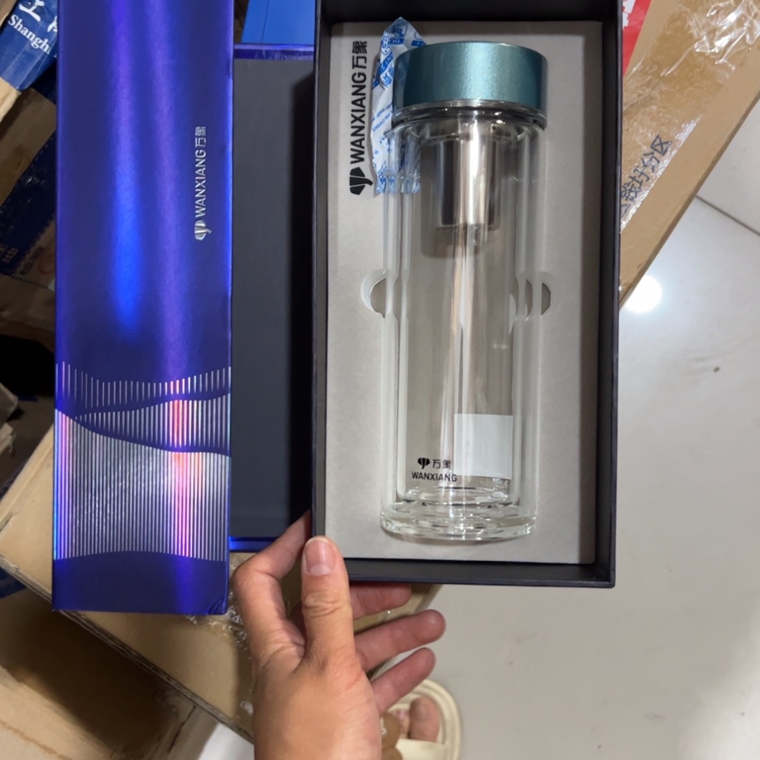 万象V148sl闭塞玻璃杯双层玻璃杯380玻璃杯