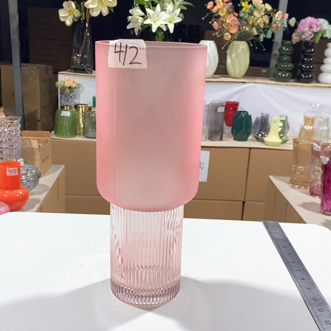 玻璃412高 32口12玻璃花瓶嘎嘎好看玻璃花瓶