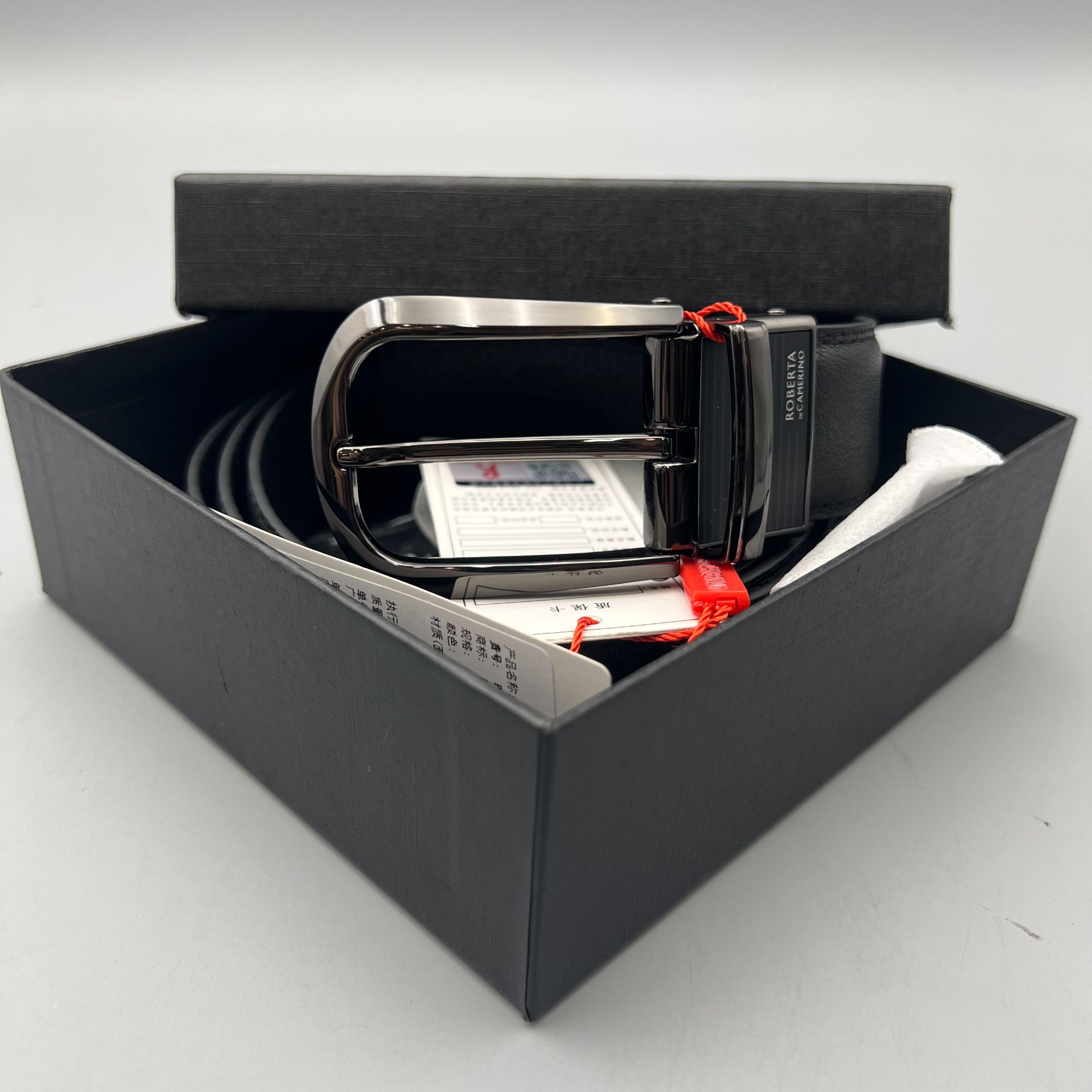 自动扣法式男百搭雕刻腰带皮带商务休闲简约中性时尚双面2509005