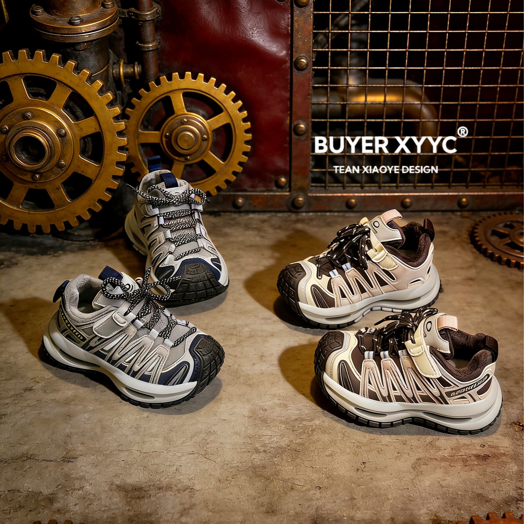 冬~【萨蒙蒙！】（气囊减震中底-户外机能鞋！）2025冬季加绒运动鞋童鞋