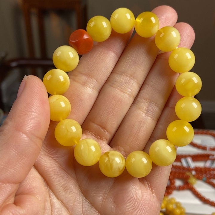琥珀手链未镶嵌蜜蜡手串12