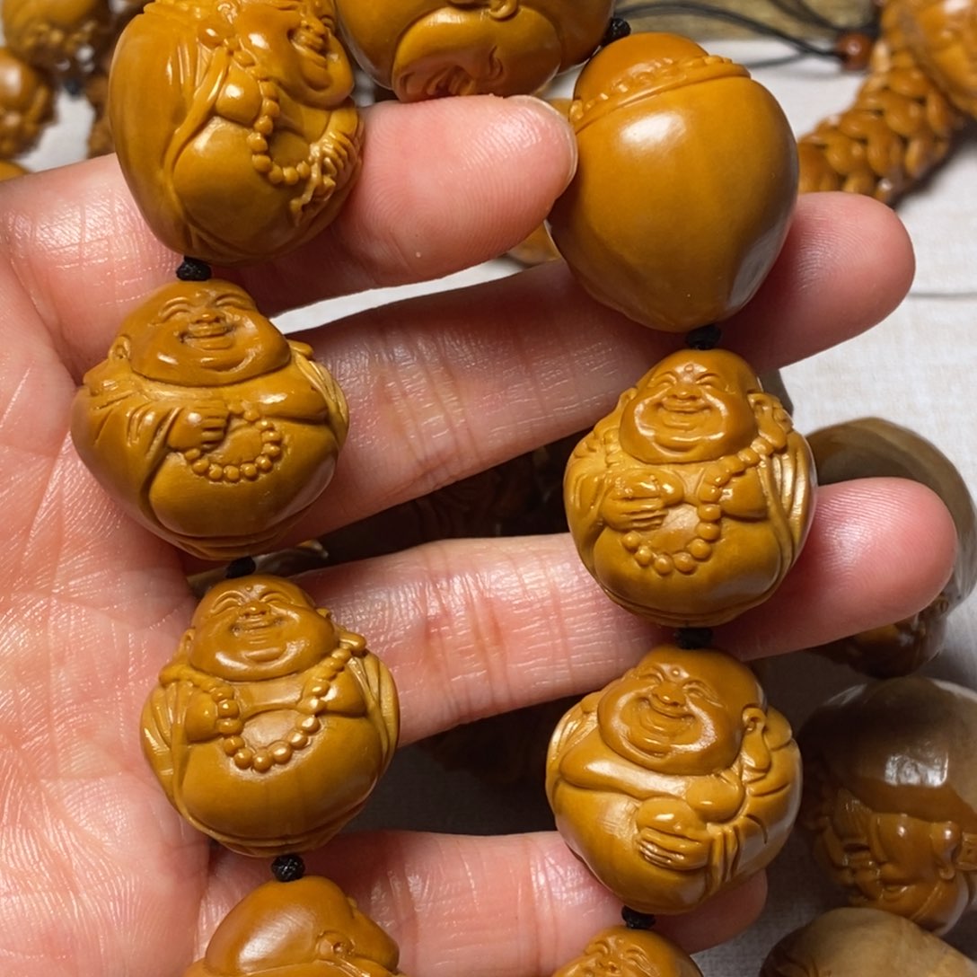 橄榄核手串/手链灯泡弥勒
