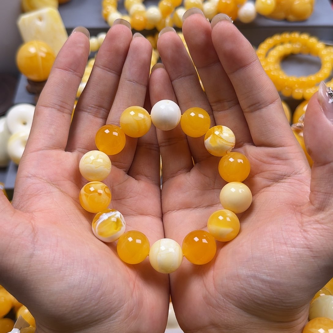 琥珀珠宝奇石未镶嵌16mm