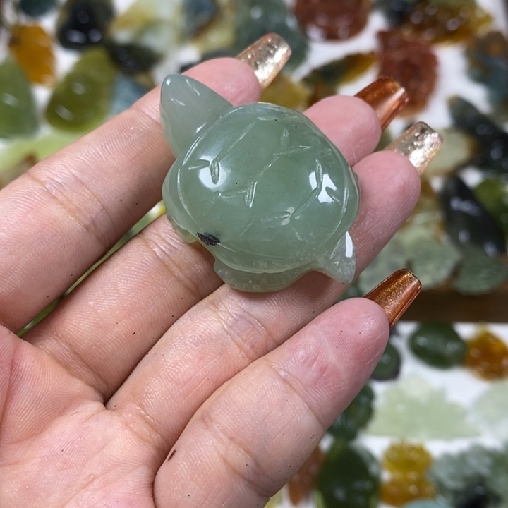 蛇纹石玉未镶嵌手把