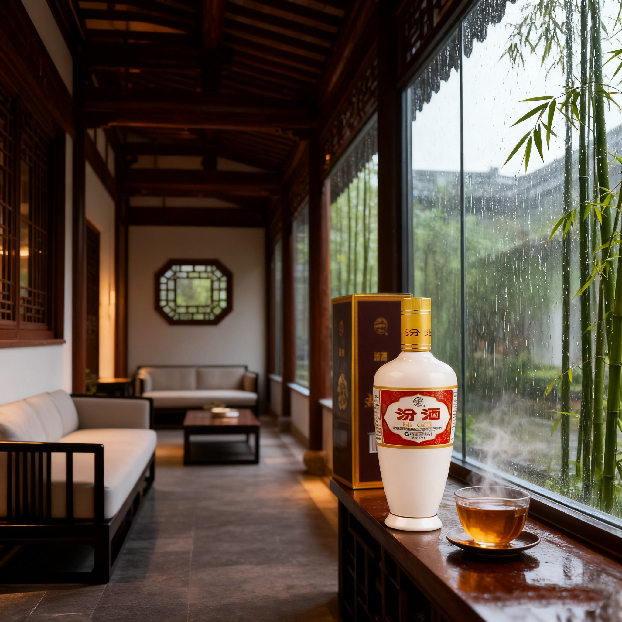 汾酒2019年53度出口白瓷礼盒