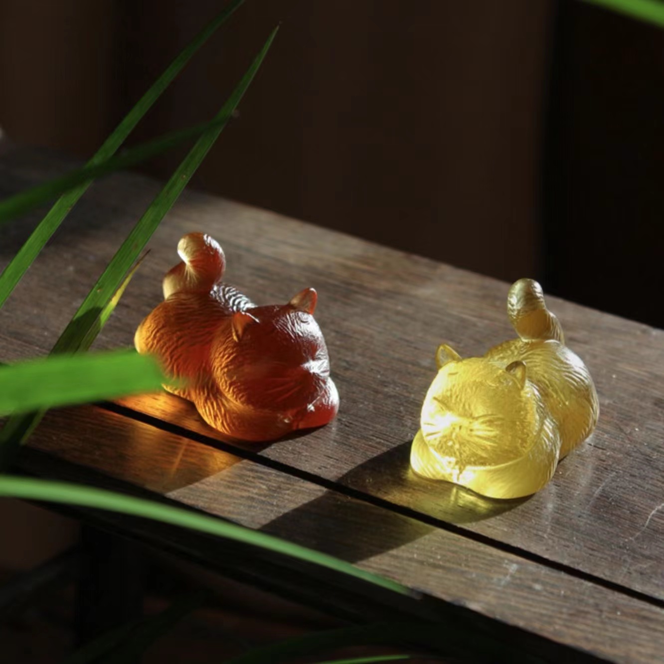 故宫猫可爱茶宠桌面迷你摆件